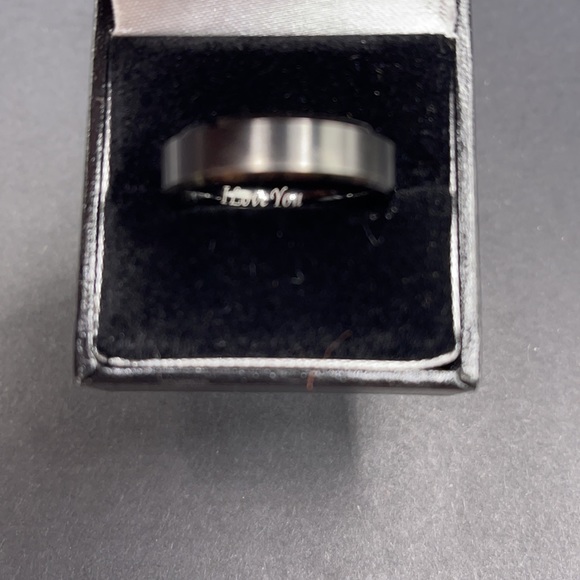 Black Tungsten Carbon Coated Men’s Wedding band - Picture 2 of 4